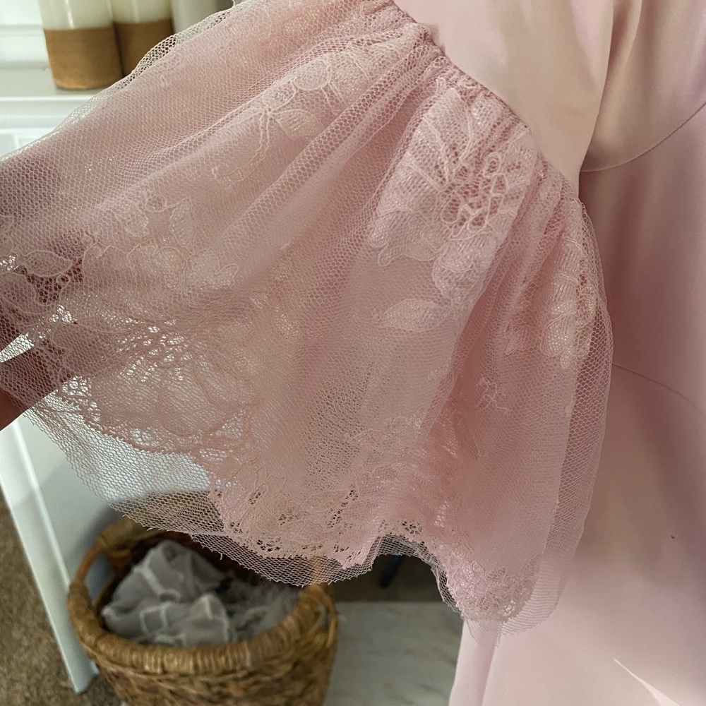 Chiara Boni Joelle Lace Pink Dress Size 16 - Picture 8 of 8
